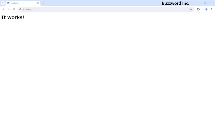 Apacheを起動する(4)