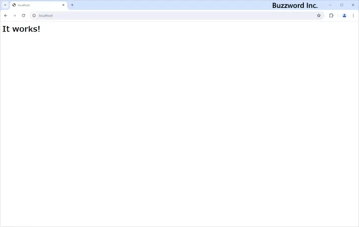 コンソールアプリケーションとしてApacheを起動する(4)