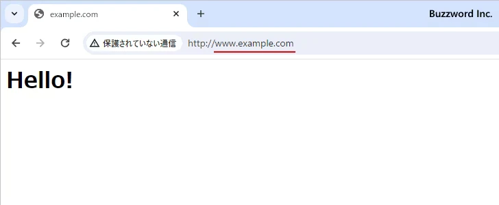 バーチャルホストにエイリアスを設定する(3)
