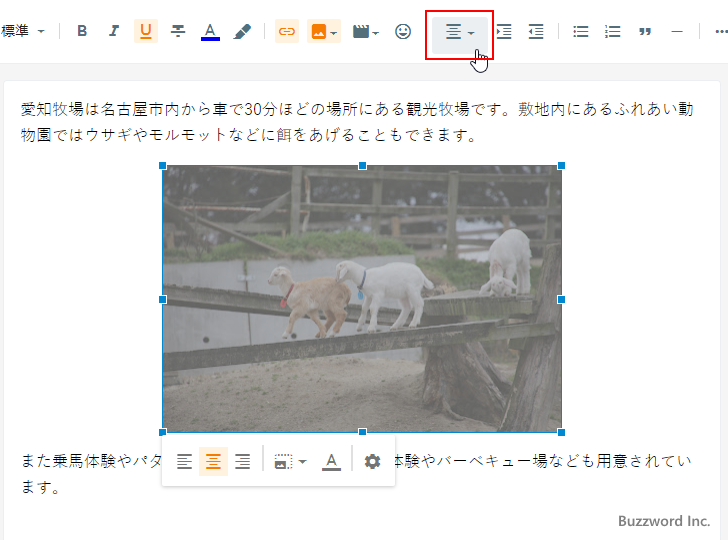 画像を左寄せまたは右寄せで表示する(1)