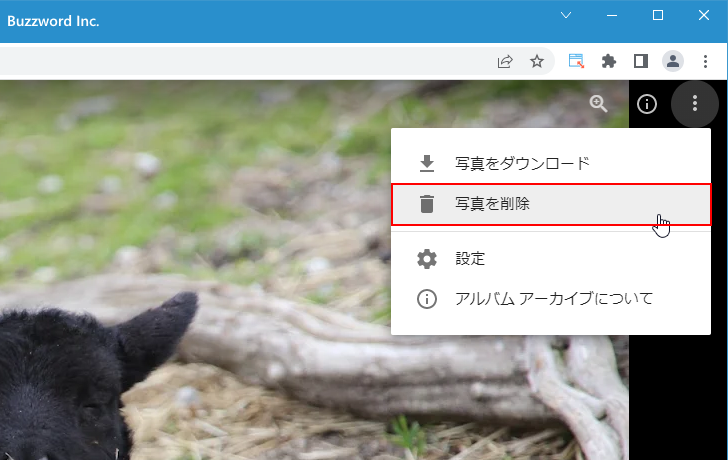 Googleアルバムアーカイブから画像を削除する(7)