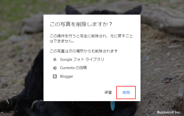 Googleアルバムアーカイブから画像を削除する(8)