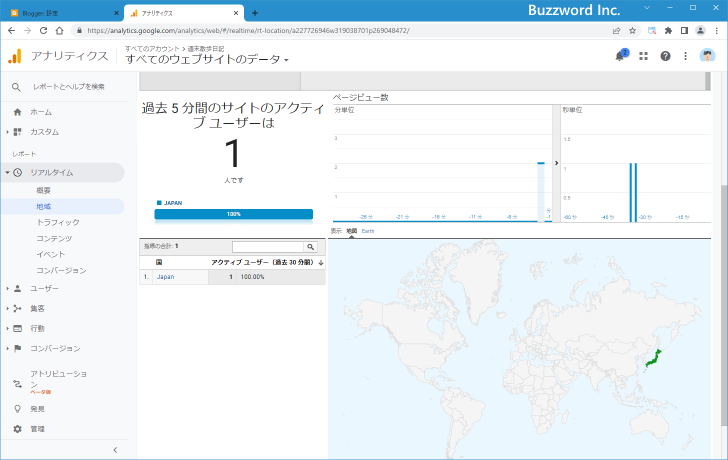 BloggerとAnalyticsをリンクする(7)