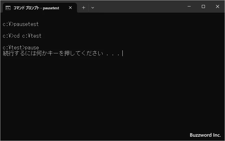 処理を一時停止する(1)