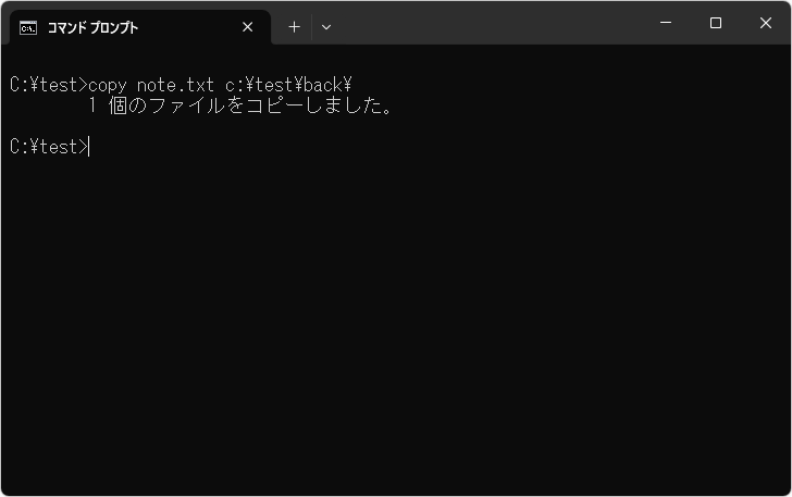 検証する機能を有効にしてファイルをコピーする(3)