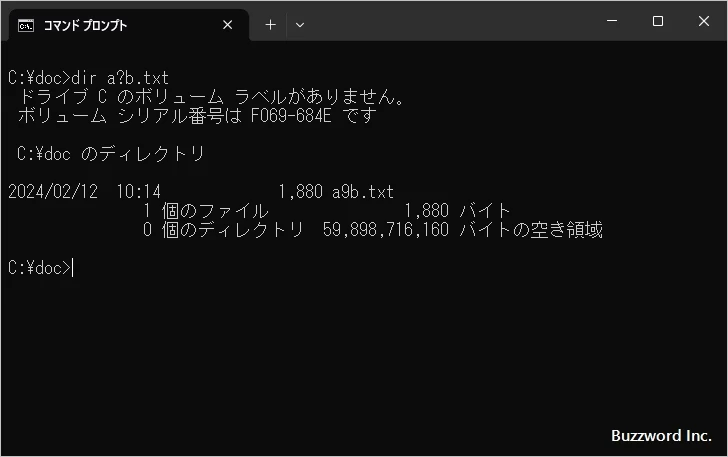 ワイルドカードを使ったサンプル(3)