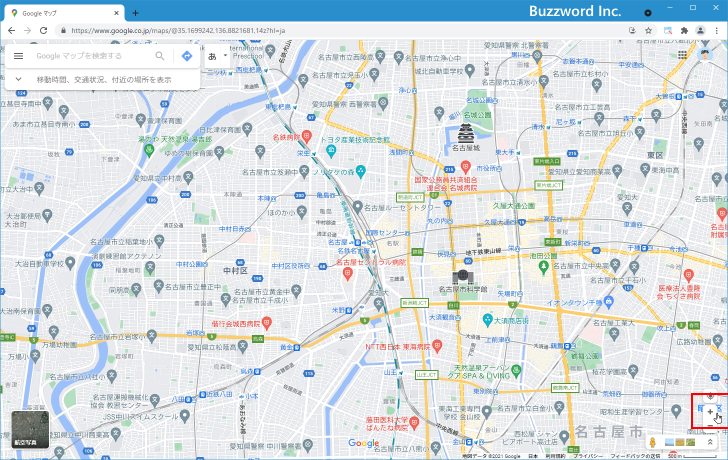 地図のズームイン/ズームアウト(2)