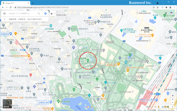 保存された場所が地図でどのように表示されるのか(4)