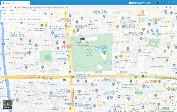 地図上の任意の場所にラベルを付ける(1)