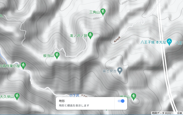 「地形」の地図を表示する(5)