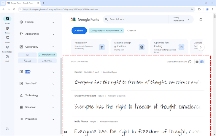 目的のフォントを探す(フィルターを使って条件に合うフォントを探す)(13)