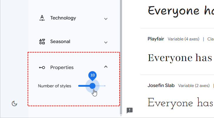 目的のフォントを探す(フィルターを使って条件に合うフォントを探す)(22)