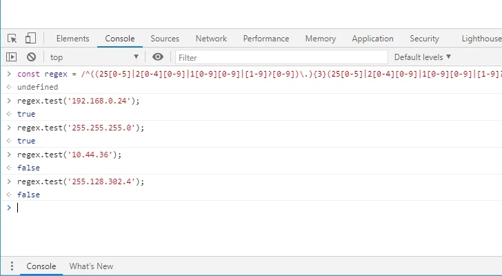IPアドレス(IPv4)にマッチする正規表現(1)