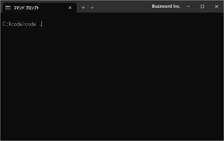 Visual Studio Codeを起動してフォルダを開く(1)