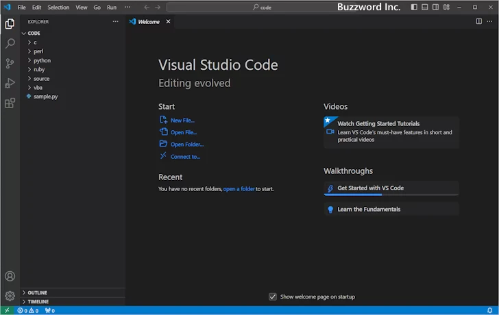 コマンドプロンプトからVisual Studio Codeを起動する(2)