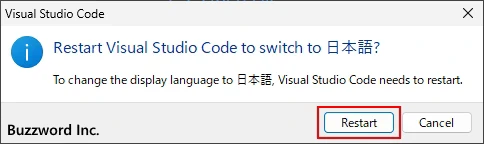 日本語化のための拡張機能をインストールする(9)