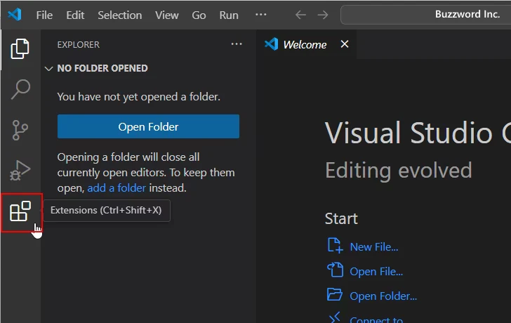 日本語化のための拡張機能をインストールする(2)