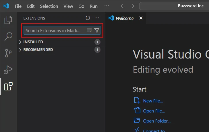 日本語化のための拡張機能をインストールする(3)