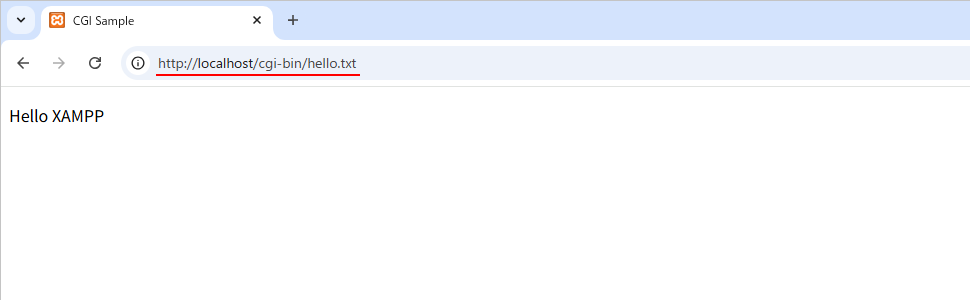 ScriptAliasディレクティブで設定したディレクトリにCGIスクリプトを設置する(2)