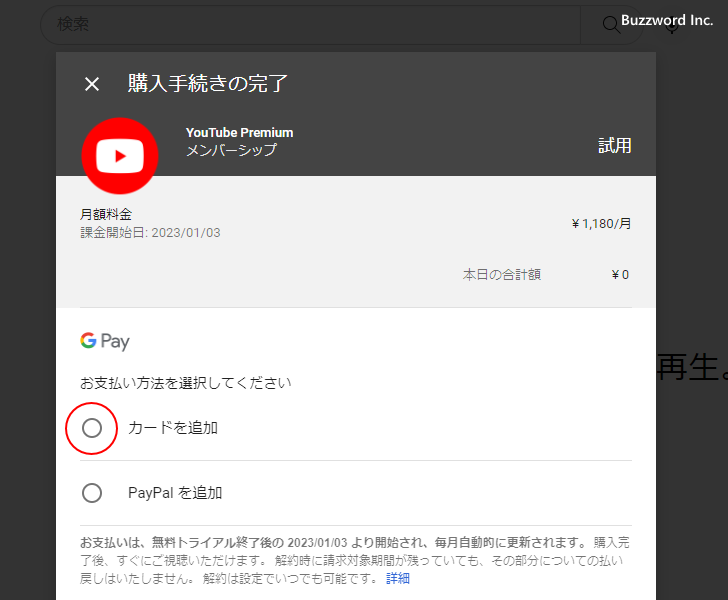 YouTube Premiumに登録する(8)